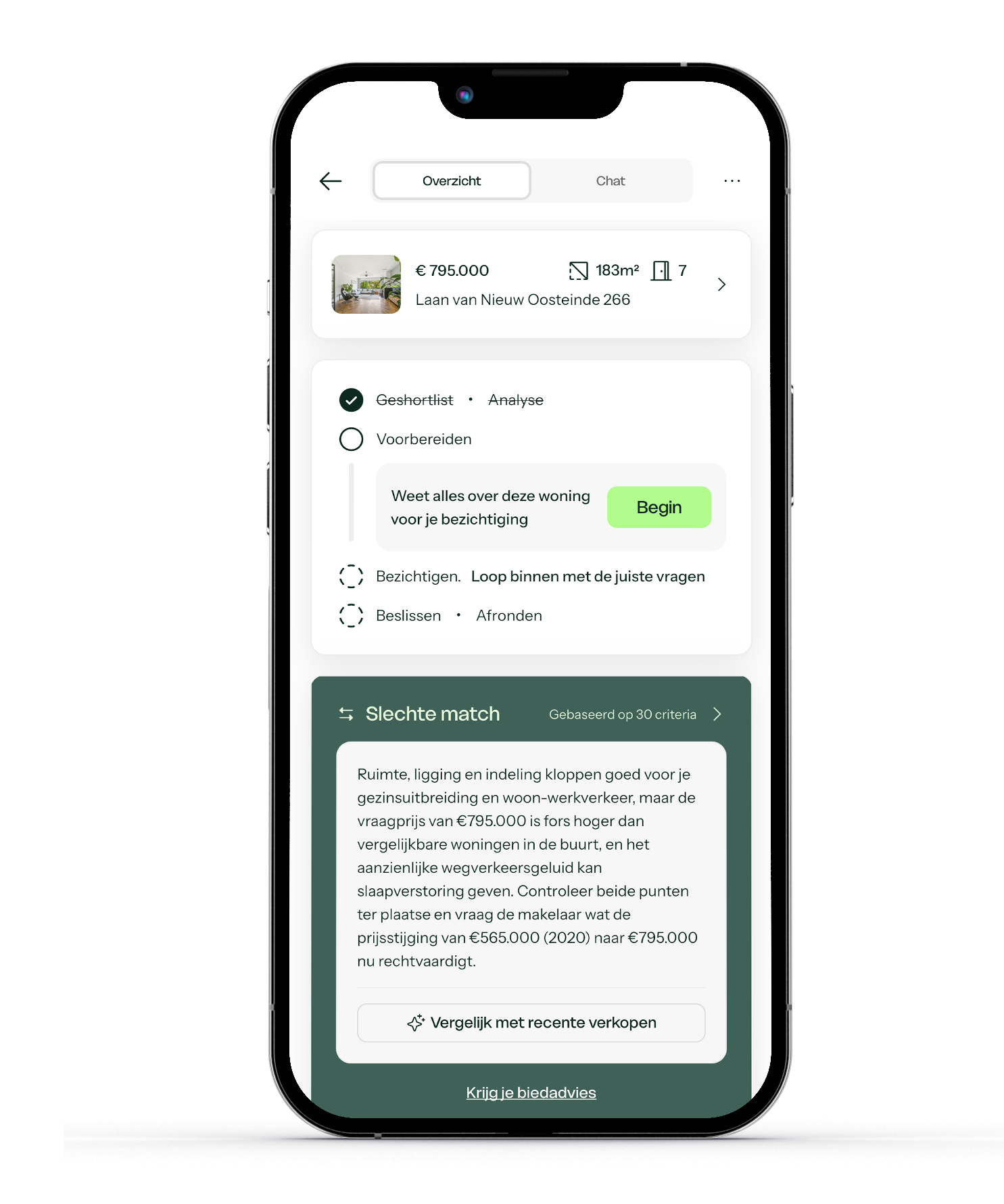 Telefoon preview huispedia