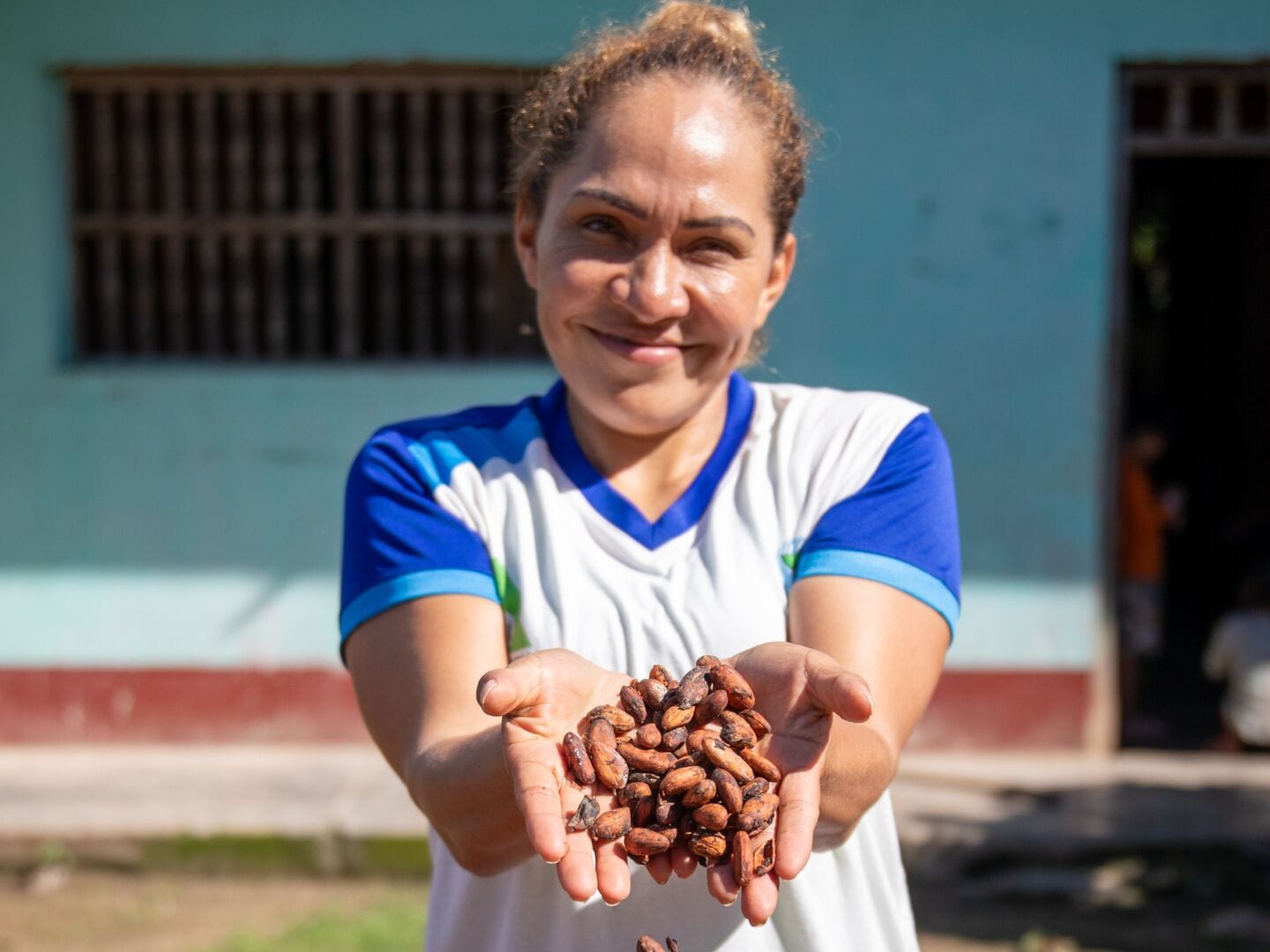 Female smallholder cacoa farmer