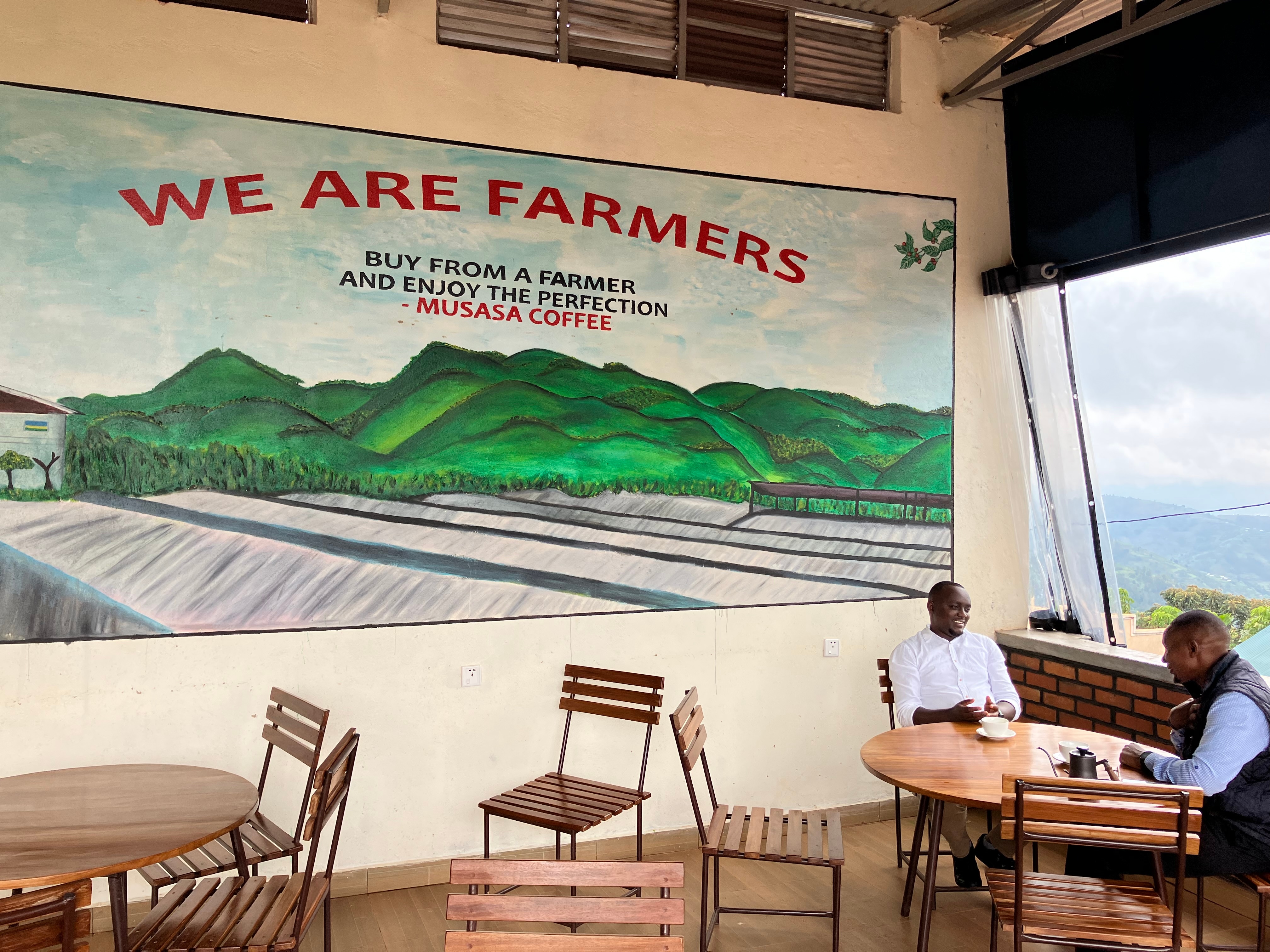 Werkbezoek aan koffieboeren in Rwanda