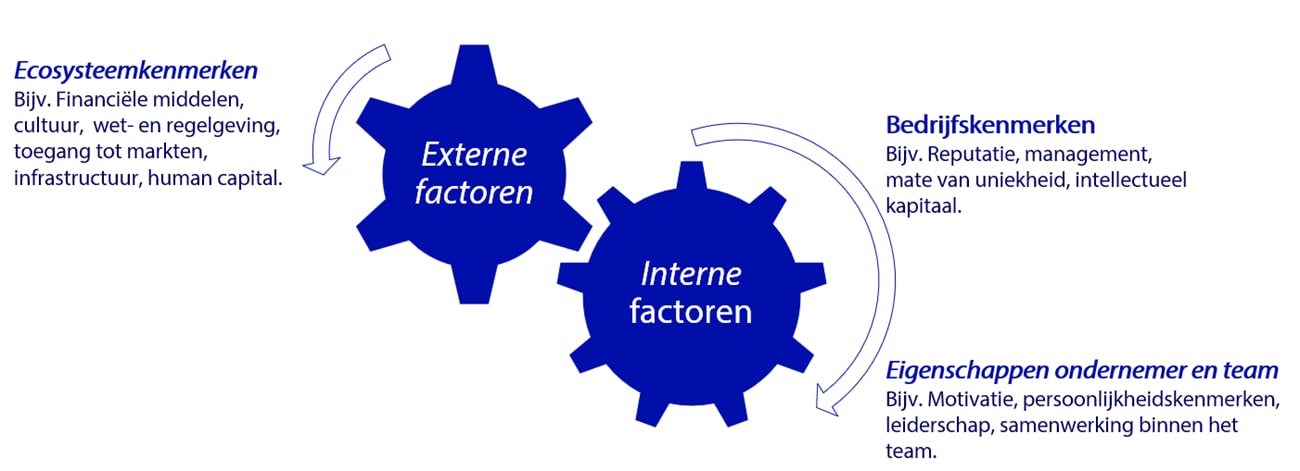 Kritische in- en externe factoren van startupsucces
