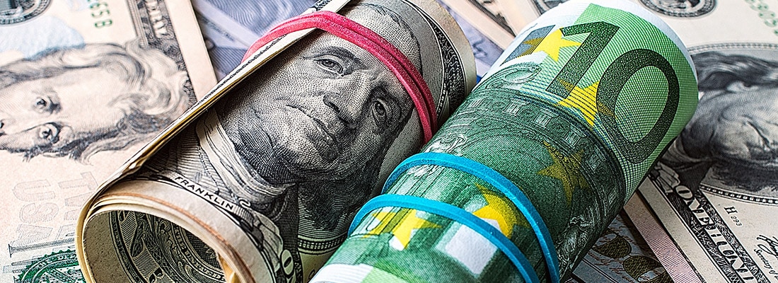 Euro en dollar