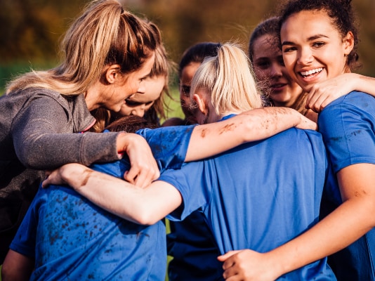 Juichend sportteam
