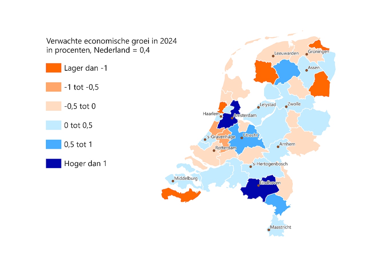 Grotere verwachte groeiverschillen in 2024 